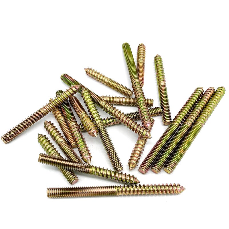 Matrelt 20 Pack 5/16-18" Hanger Bolts 3Sizes 2-4 Inch Double Headed Bolts Wood Dowel Screw Self-Tapping Screw Hanger Bolts for Wood Furniture Double Threaded Rods Bolt - Image 4